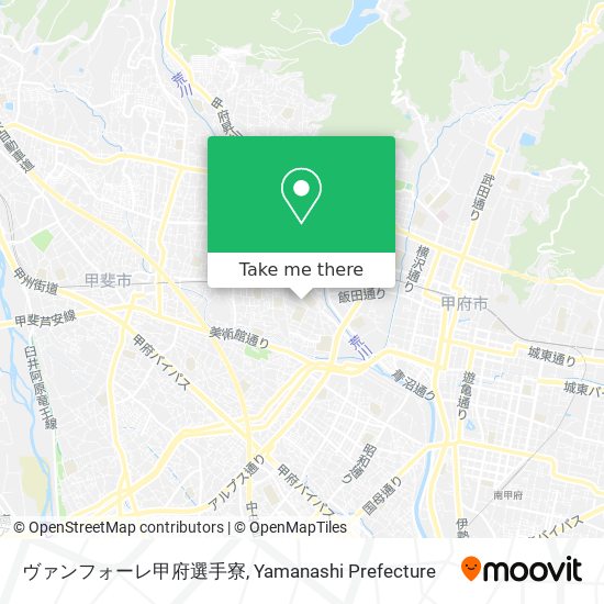 ヴァンフォーレ甲府選手寮 map