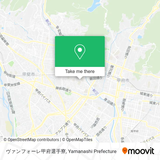 Vanforet Kofu Player Dormitory map