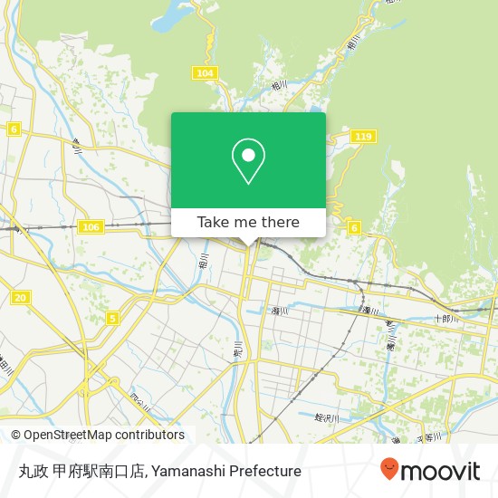 丸政 甲府駅南口店 map
