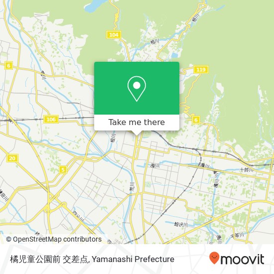 橘児童公園前 交差点 map