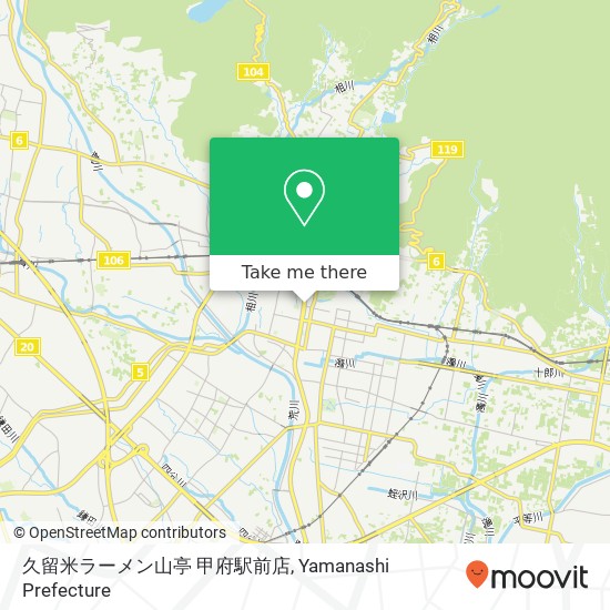 久留米ラーメン山亭 甲府駅前店 map