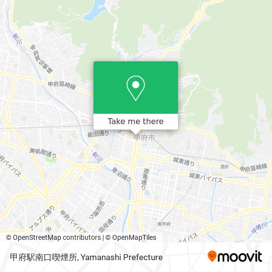 甲府駅南口喫煙所 map