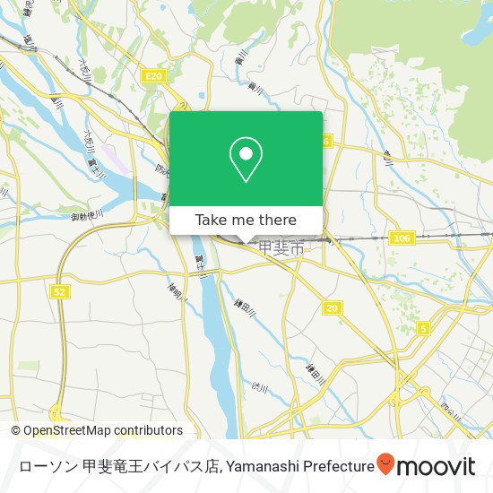 ローソン 甲斐竜王バイパス店 map