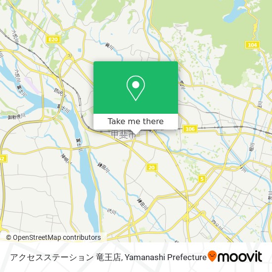 アクセスステーション 竜王店 map