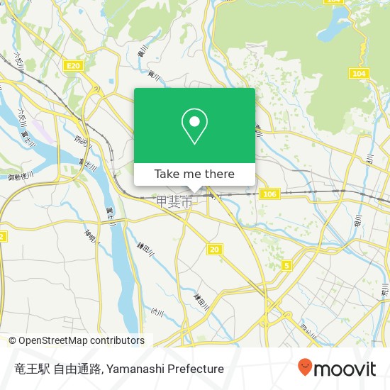 竜王駅 自由通路 map