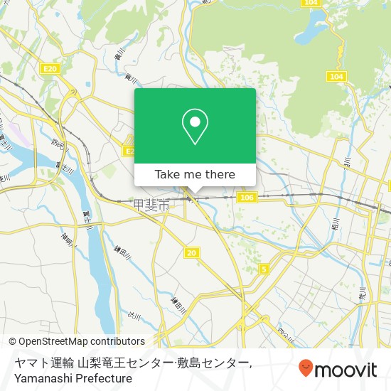 ヤマト運輸 山梨竜王センター·敷島センター map