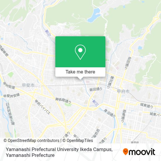 How To Get To 山梨県立大学池田キャンパス In 甲府市 By Bus