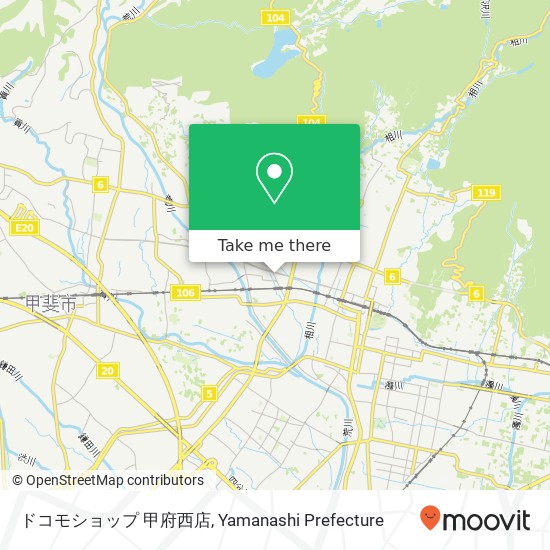 ドコモショップ 甲府西店 map