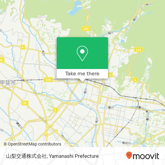 山梨交通株式会社 map