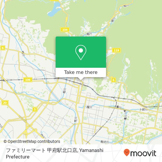 ファミリーマート 甲府駅北口店 map