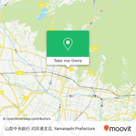 山梨中央銀行 武田通支店 map