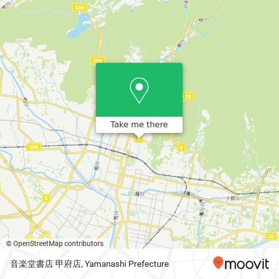 音楽堂書店 甲府店 map