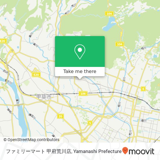 ファミリーマート 甲府荒川店 map
