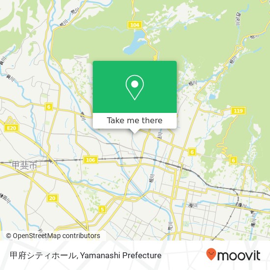 甲府シティホール map