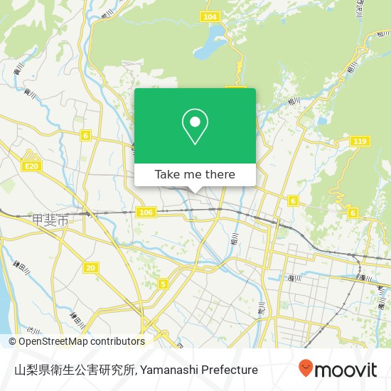 山梨県衛生公害研究所 map