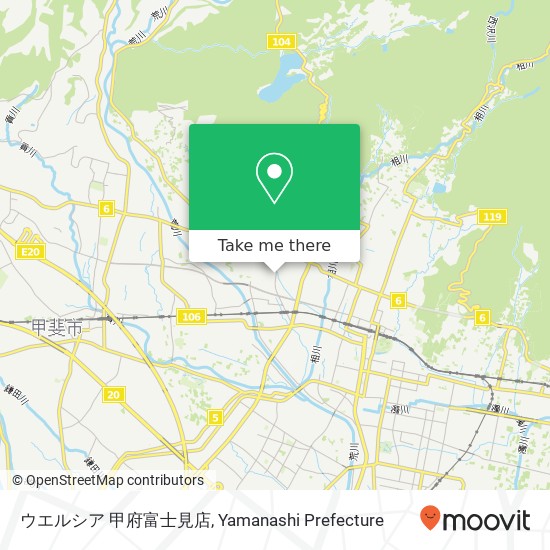 ウエルシア 甲府富士見店 map