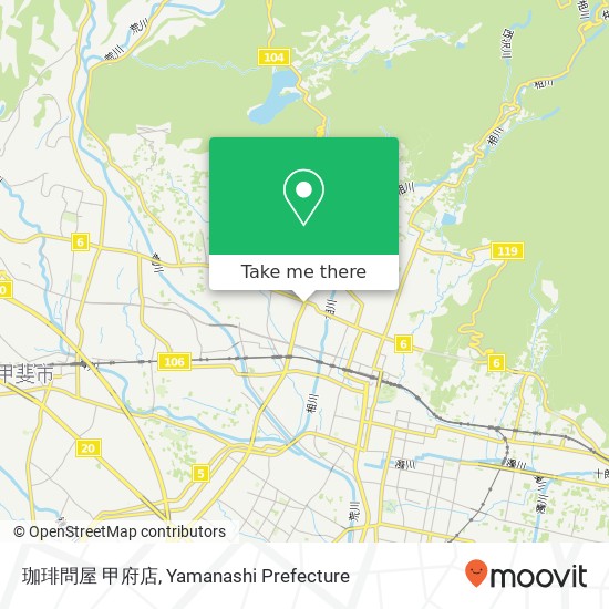 珈琲問屋 甲府店 map