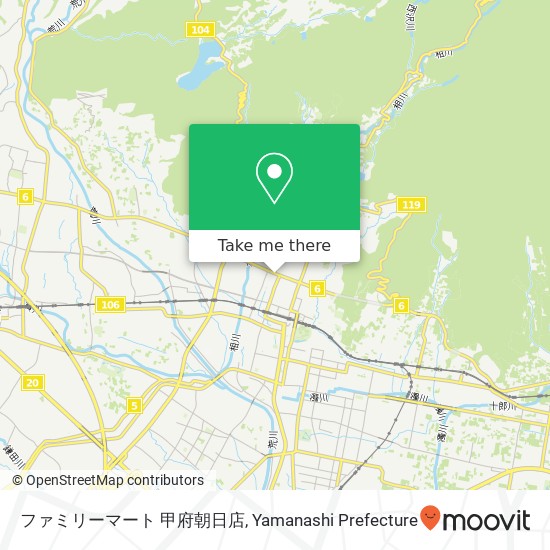 ファミリーマート 甲府朝日店 map