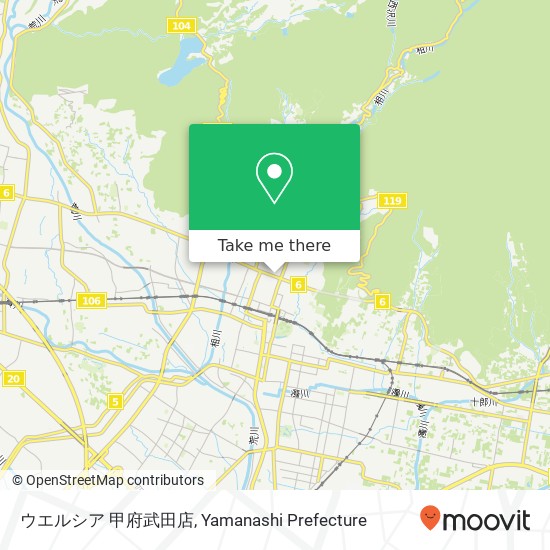 ウエルシア 甲府武田店 map