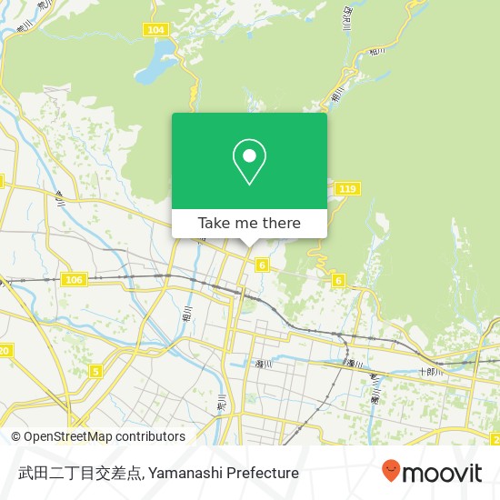 武田二丁目交差点 map