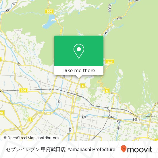 セブンイレブン 甲府武田店 map