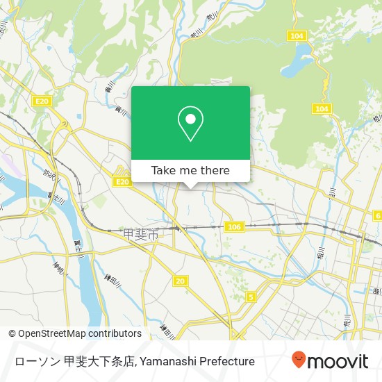 ローソン 甲斐大下条店 map