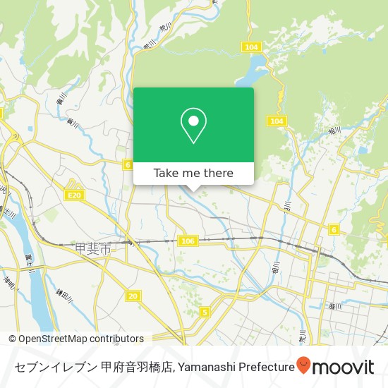 セブンイレブン 甲府音羽橋店 map