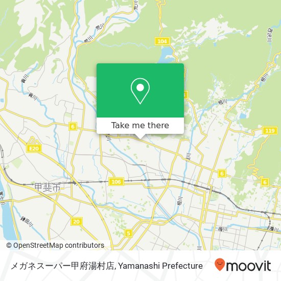 メガネスーパー甲府湯村店 map