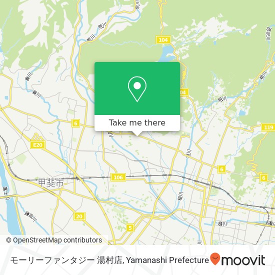 モーリーファンタジー 湯村店 map