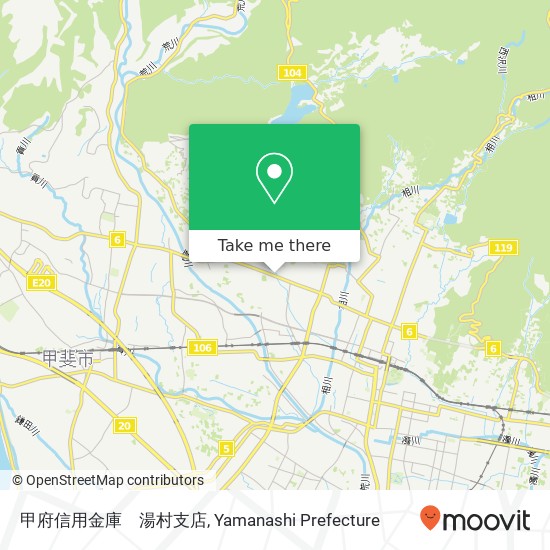 甲府信用金庫　湯村支店 map