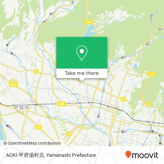 AOKI 甲府湯村店 map