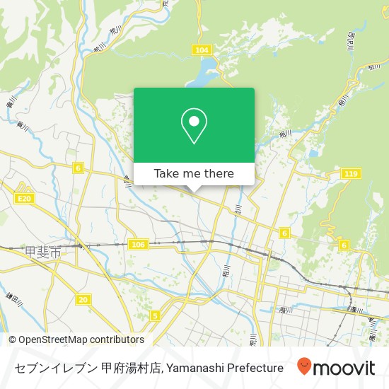 セブンイレブン 甲府湯村店 map