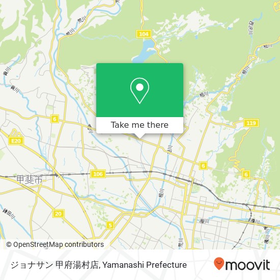 ジョナサン 甲府湯村店 map
