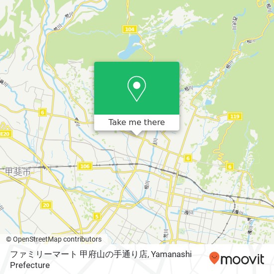 ファミリーマート 甲府山の手通り店 map