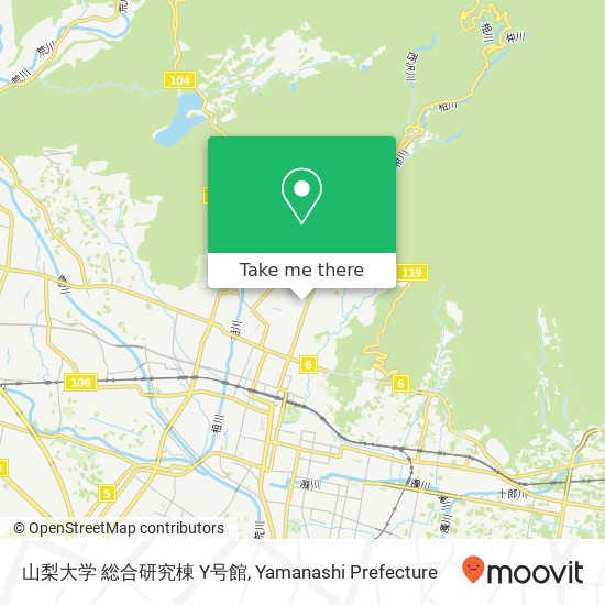 山梨大学 総合研究棟 Y号館 map