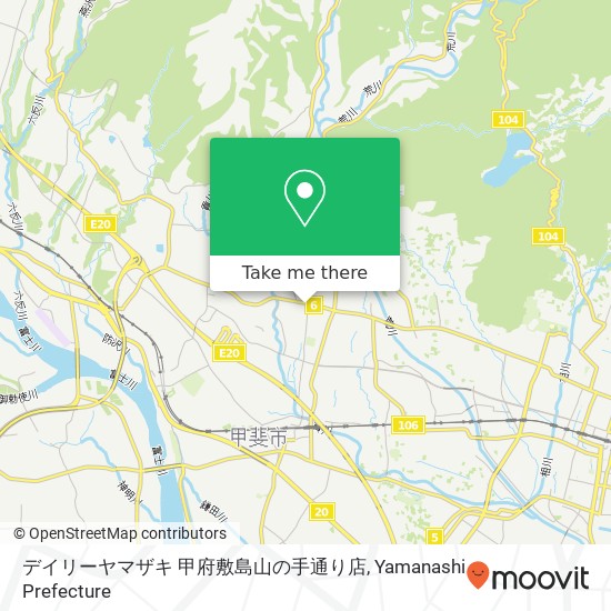 デイリーヤマザキ 甲府敷島山の手通り店 map