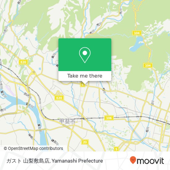 ガスト 山梨敷島店 map