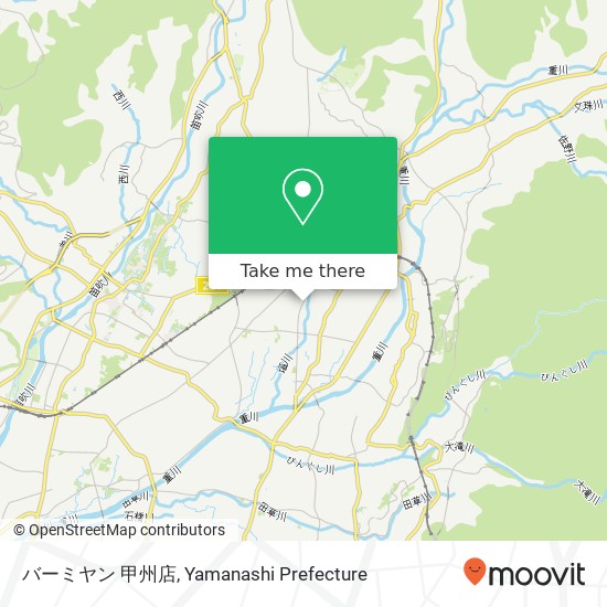 バーミヤン 甲州店 map