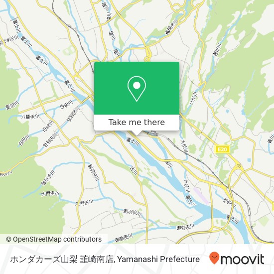 ホンダカーズ山梨 韮崎南店 map