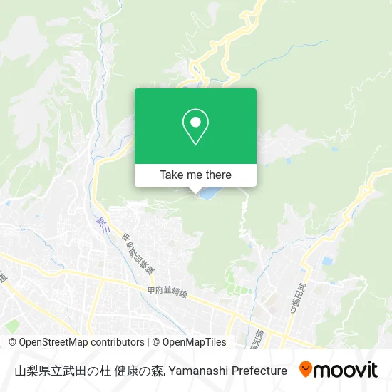 山梨県立武田の杜 健康の森 map