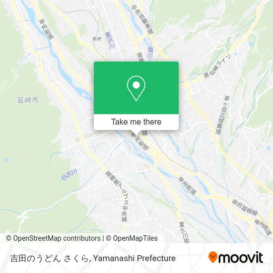 Yoshida Udon Sakura map