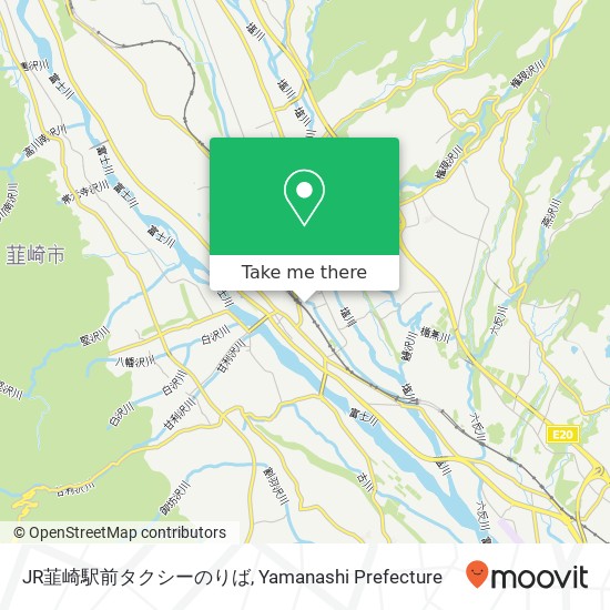 JR韮崎駅前タクシーのりば map