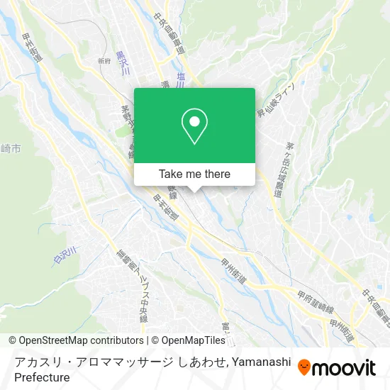 Akasuri Aroma Massage Happiness map