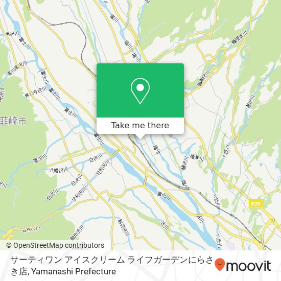 サーティワン アイスクリーム ライフガーデンにらさき店 map