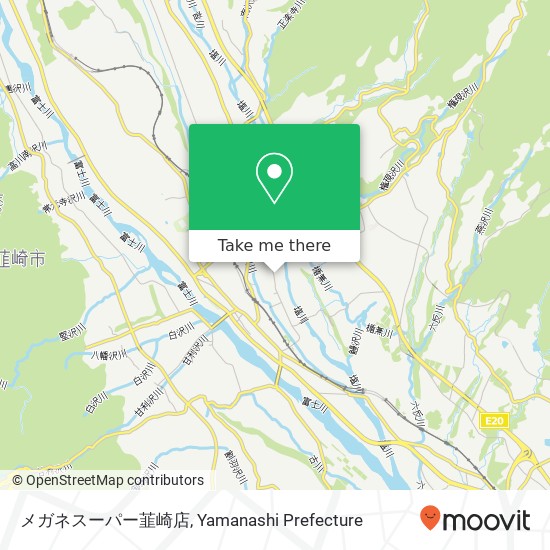 メガネスーパー韮崎店 map