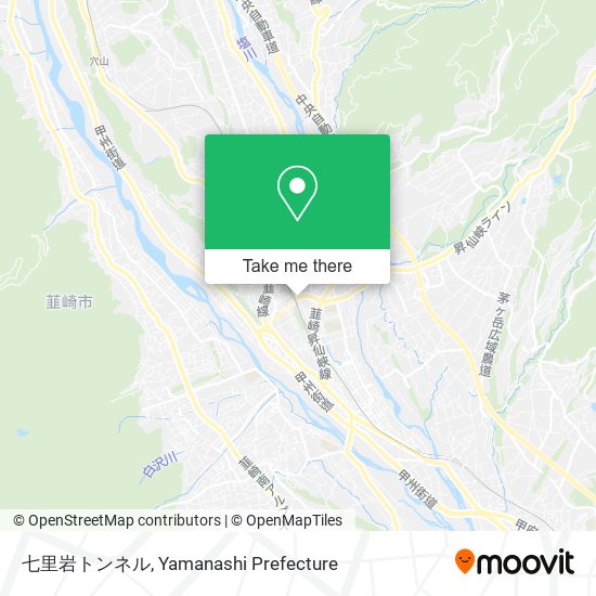 七里岩トンネル map