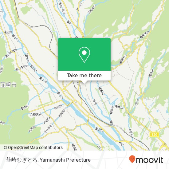 韮崎むぎとろ map