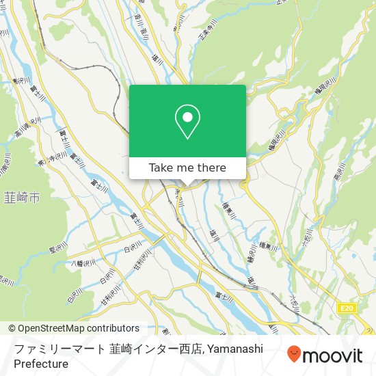 ファミリーマート 韮崎インター西店 map