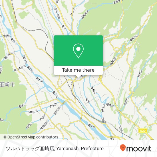 ツルハドラッグ韮崎店 map