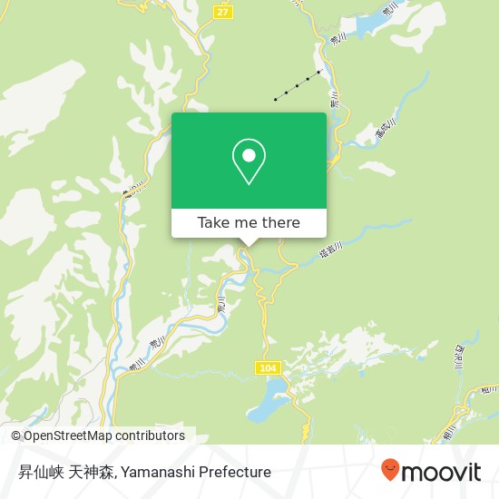 昇仙峡 天神森 map